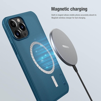 Чехол Nillkin Matte Magnetic Pro для Apple iPhone 13 Pro Max (6.7") Синий / Blue