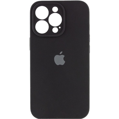 Чохол Silicone Case Full Camera Protective (AA) для Apple iPhone 14 Pro (6.1"), Чорний / Black