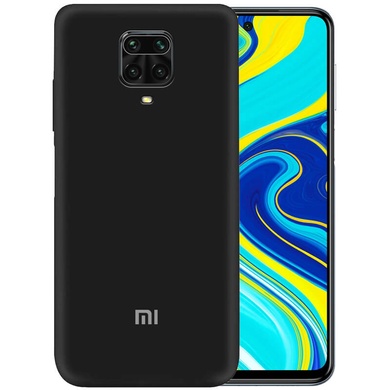 Чехол Silicone Cover My Color Full Protective (A) для Xiaomi Redmi Note 9s/Note 9 Pro/Note 9 Pro Max Черный / Black