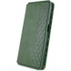Кожаный чехол книжка GETMAN Cubic (PU) для Samsung Galaxy A15 4G/5G Зеленый