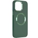 TPU чехол Bonbon Metal Style with MagSafe для Apple iPhone 14 (6.1") Зеленый / Pine green