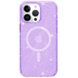 Чехол TPU Galaxy Sparkle (MagFit) для Apple iPhone 13 Pro Max (6.7") Purple+Glitter