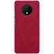 Кожаный чехол (книжка) Nillkin Qin Series для OnePlus 8 Красный