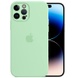 Чехол Silicone Case Full Camera Protective (AA) для Apple iPhone 14 Pro Max (6.7") Зеленый / Pistachio